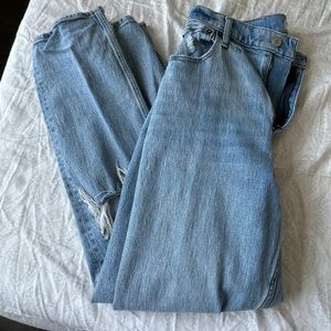 Abercrombie 90’s ultra high rise straight jeans